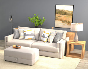 Trevor - Extra Deep Oversized Sofa With Included Storage Cocktail Ottoman