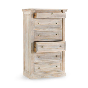 Adelaide - 6 Drawer Chest - Natural Cream Wash