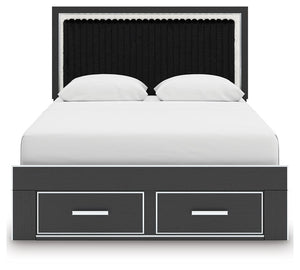 Zuraleus - Upholstered Panel Platform Storage Bedroom Set