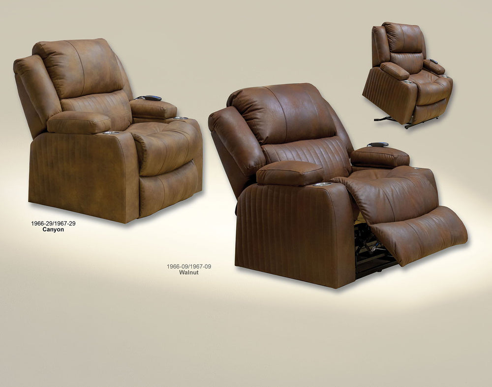 Kirk - Power Lift Lay Flat Recliner With Storage Arm & Dual Cupholders