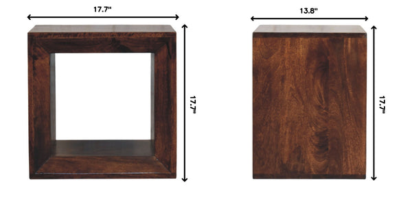 Solis - Open Side Table - Brown