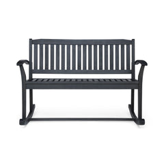 Baxter - Rocking Loveseat - Dark Gray