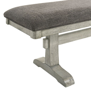 Hallendale - Upholstered Dining Bench - Gravel Wash
