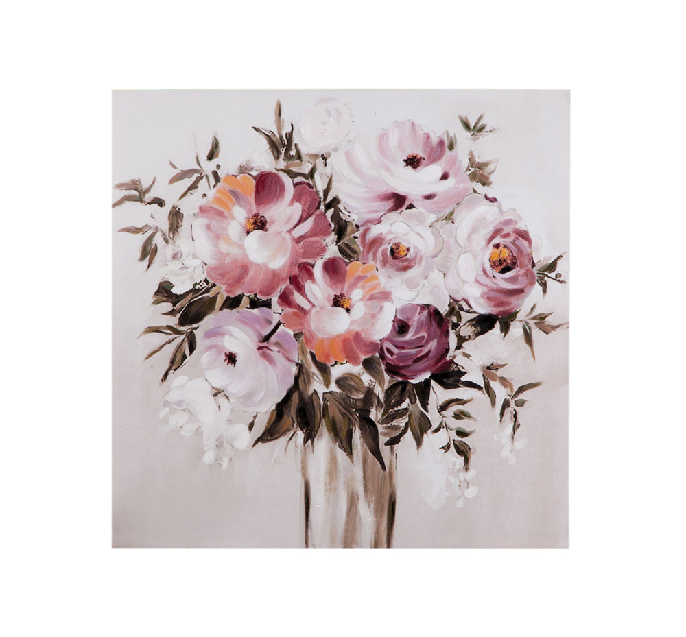 A Gift Canvas Art - Beige / Pink