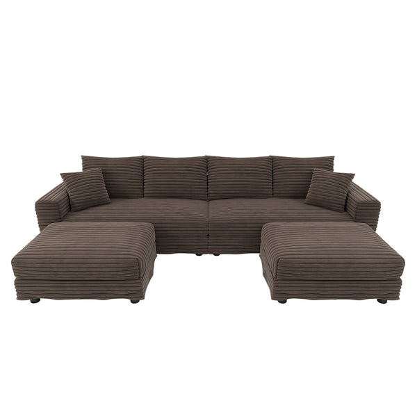 Modern Comfy Upholstered Sofa Cloud Couch & Deep Seat Couches