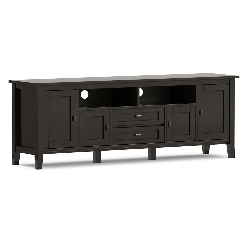 Warm Shaker - TV Media Stand - Hickory Brown