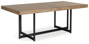 Tomtyn - Rectangular Dining Room Extension Table - Light Brown
