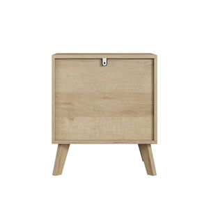 Medieval Double Drawer Bedside Table