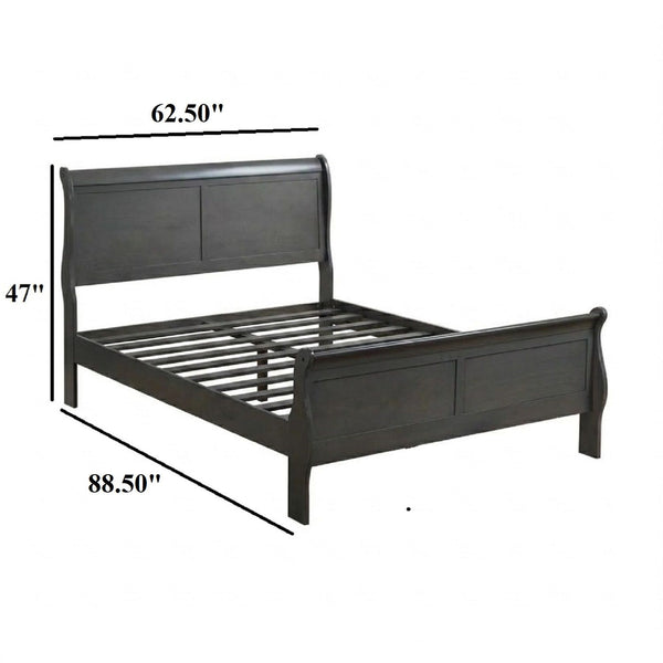 Louis Phillipe Sleigh Bed