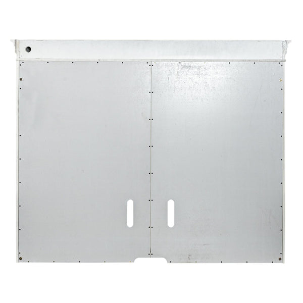 Allyson Park - Entertainment Hutch - Wirebrushed White / Charcoal
