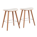 Saddle - Contemporary Counter Stool (Set of 2)