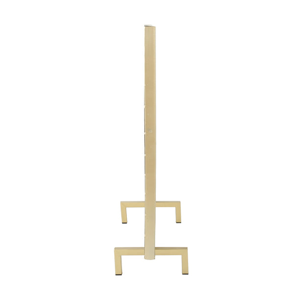 Thayer - Single Panel Iron Fireplace Screen With Geometric Design