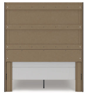 Fraluna - 3 Pc. - Queen Panel Storage Bed, Dresser And Mirror - Charcoal
