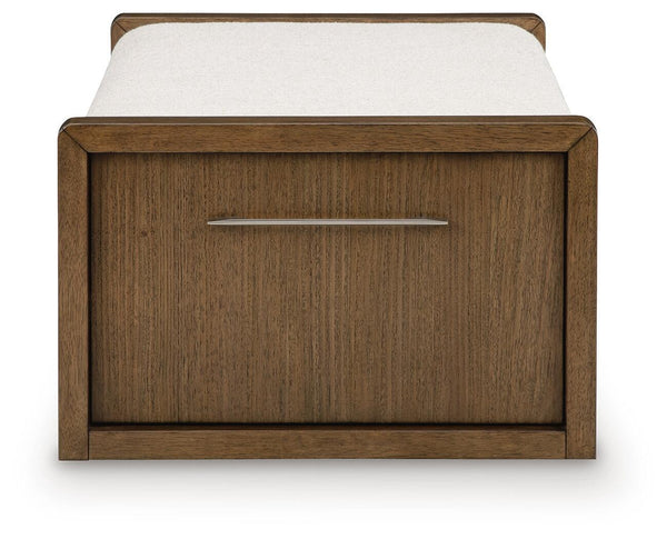 Marxmore - Upholstered Ottoman With Storage - Brown