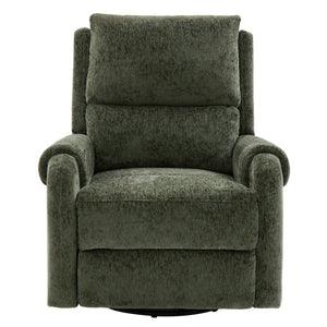 Manual Recliner Massage Chair With Swivel Rocker, 8 Massage Modes, Side Storage Pocket