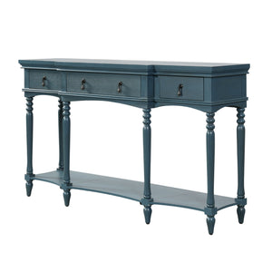 Retro Console Table With 3 Soft Close Drawers