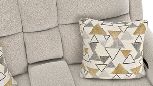 Micah - Power Headrest Power Deep Seat Reclining Console Loveseat - Oatmeal