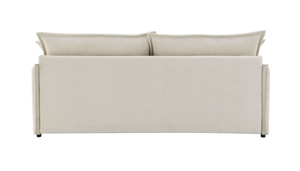 Elisea - Sleeper Sectional Sofa With 2 Toss Pillows - Beige