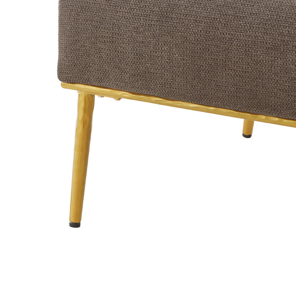 Modern Elegance Accent Chair With Curved Backrest
