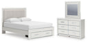 Zuraleus - Upholstered Panel Platform Storage Bedroom Set