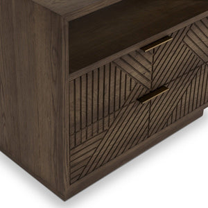 Santa - 2-Drawer Nightstand - Toasted Brown
