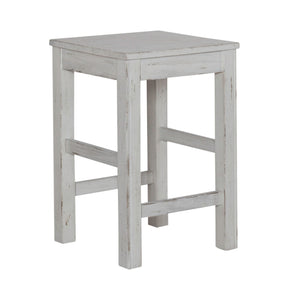 River Place - Console Stool - Riverstone White & Tobacco