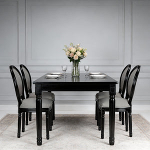 Upholstered & Round Back Dining Chairs (Set of 2)