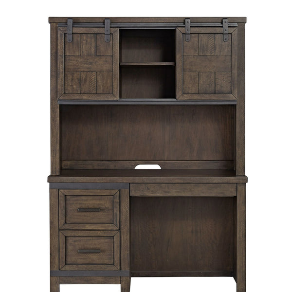 Thornwood Hills - 2 Piece Desk Set - Rock Beaten Brown