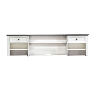 Allyson Park - Hutch - Wirebrushed White / Charcoal