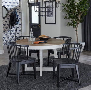 Americana Modern Dining - Dining Barrel Chair (Set of 2) - Black