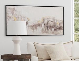 About Town Framed Canvas - Gray