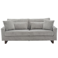 Modern Loveseat Sofa With 4 Pillows