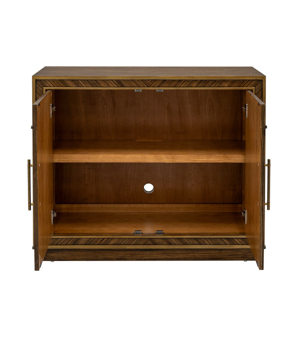 Claudia - Hall Cabinet - Rich Brown Zebrano