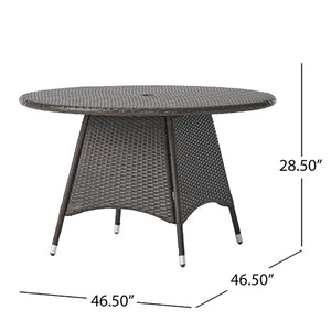 Corsica - Round Dining Table - Brown