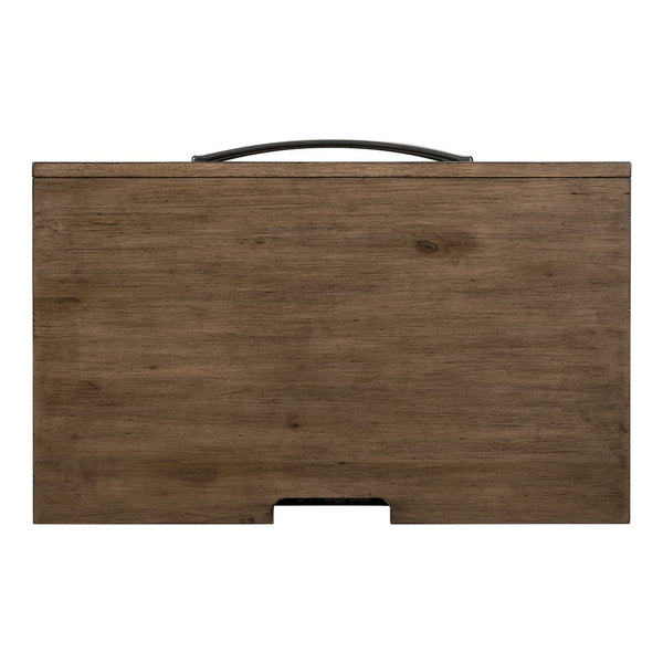 Shaker Lakes - Nightstand With Charging Station - Harvest Brown