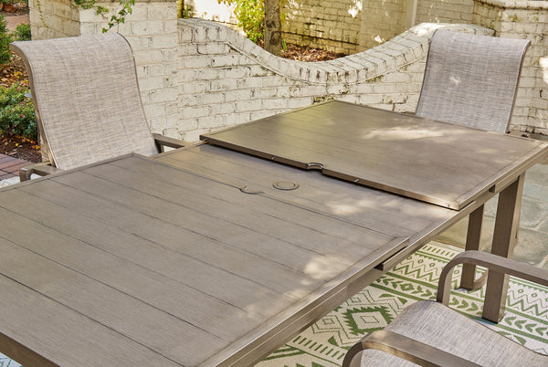 Beach Front - RECT Dining Room EXT Table - Beige