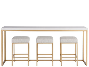 Love. Joy. Bliss.-Miranda Kerr Home - Love Joy Bliss Console Table With 3 Stools - White