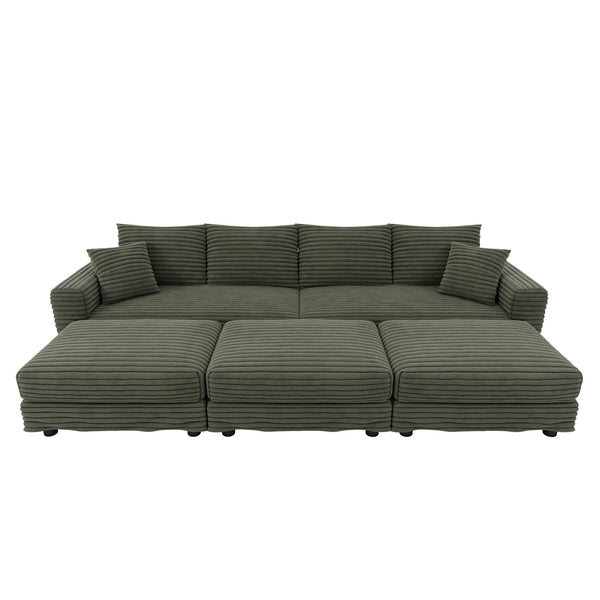 Modern Comfy Upholstered Sofa Cloud Couch & Deep Seat Couches