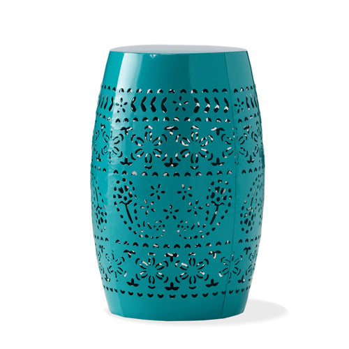 12" Outdoor Lace Cut Side Table