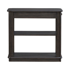 Wallace - Chair Side Table - Aged Oak