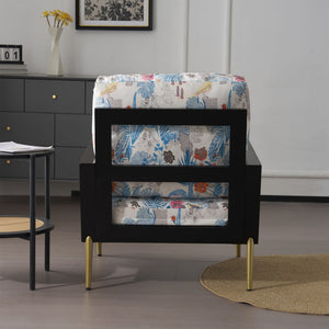 Modern Armchair With Solid Wood Frame