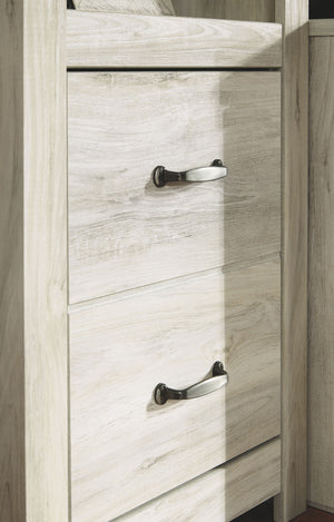 Bellaby - Entertainment Center - TV Stand With Faux Firebrick Fireplace Insert - Whitewash