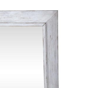 River Place - Mirror - Riverstone White & Tobacco