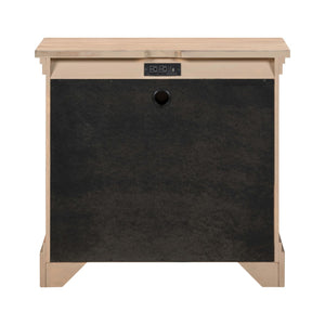 Haven Hills - Bedside Chest With Charging Station - Camel Beige