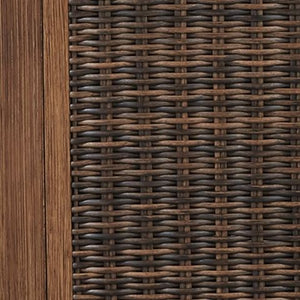 Paradise Trail - Square Bar Table w/Fire Pit - Medium Brown