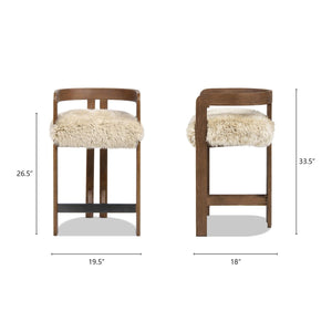 Millwick - Low Back Counter Stool