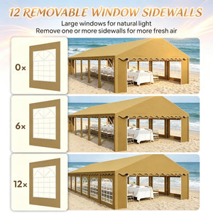 Outdoor Party Tent For Events - Brown