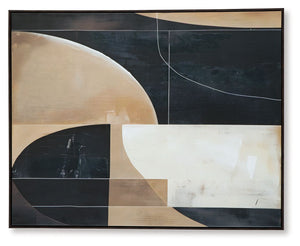 Ewanford - Wall Art - Black / Brown / Tan