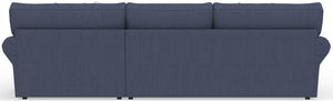 Cape May - Sofa Chaise With Comfort Coil Seating, 41" Cocktail Ottoman And 5 Accent Pillows Included