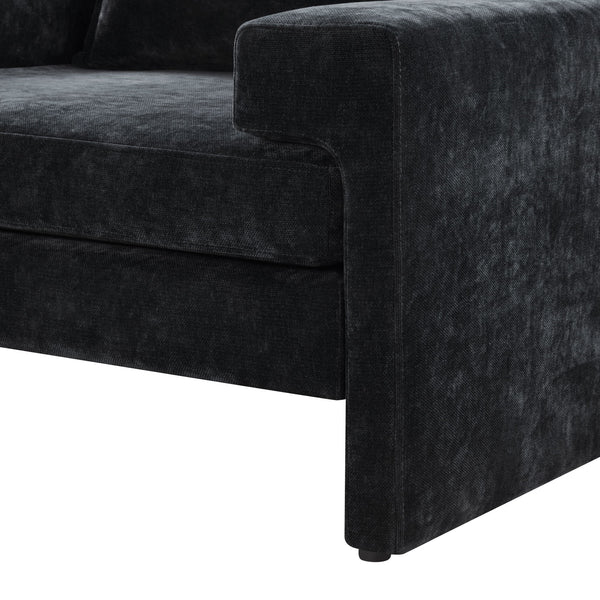 Upholstered Accent Chair With Wide Armrests And Ergonomic Back Support